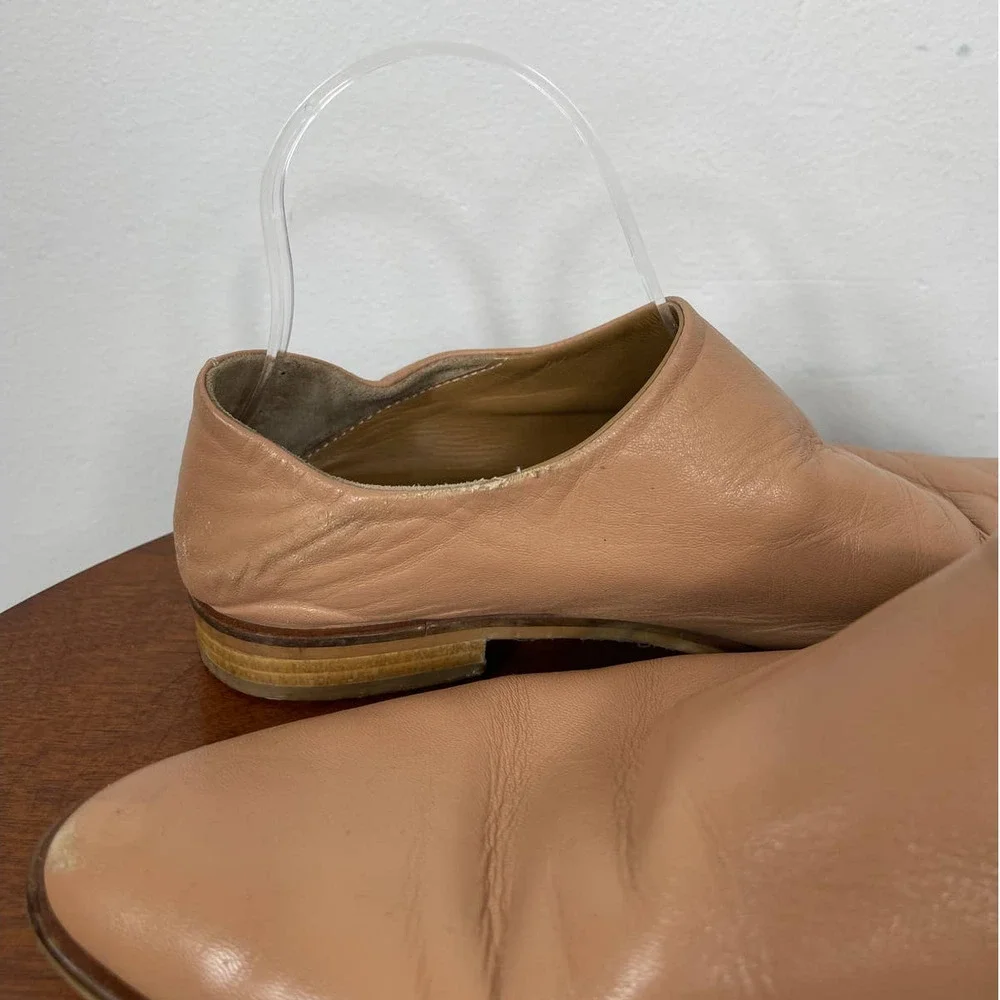 Everlane The Modern Babo Leather Flats in Blush Size 9